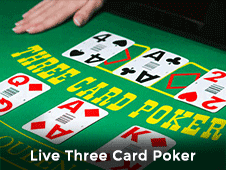 Live Three Card Poker